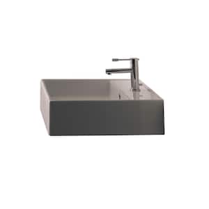 Teorema Wall Mounted Bathroom Sink in White