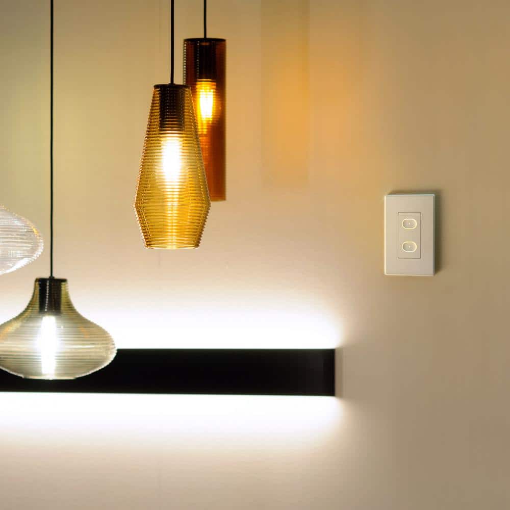 LIFX White Matte 2-Button In-Wall Smart Light Switch