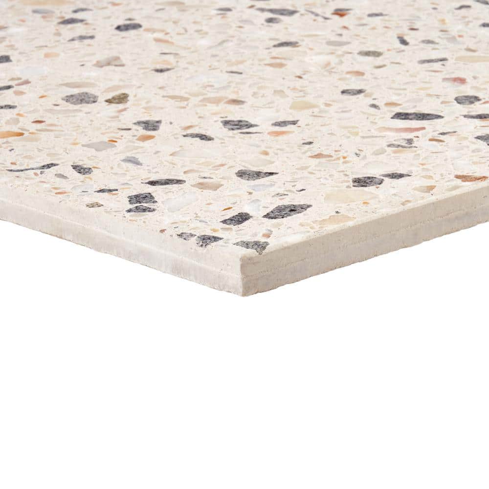 Sonora Polished Terrazzo Cement Floor and Wall Tile 16.14 in.