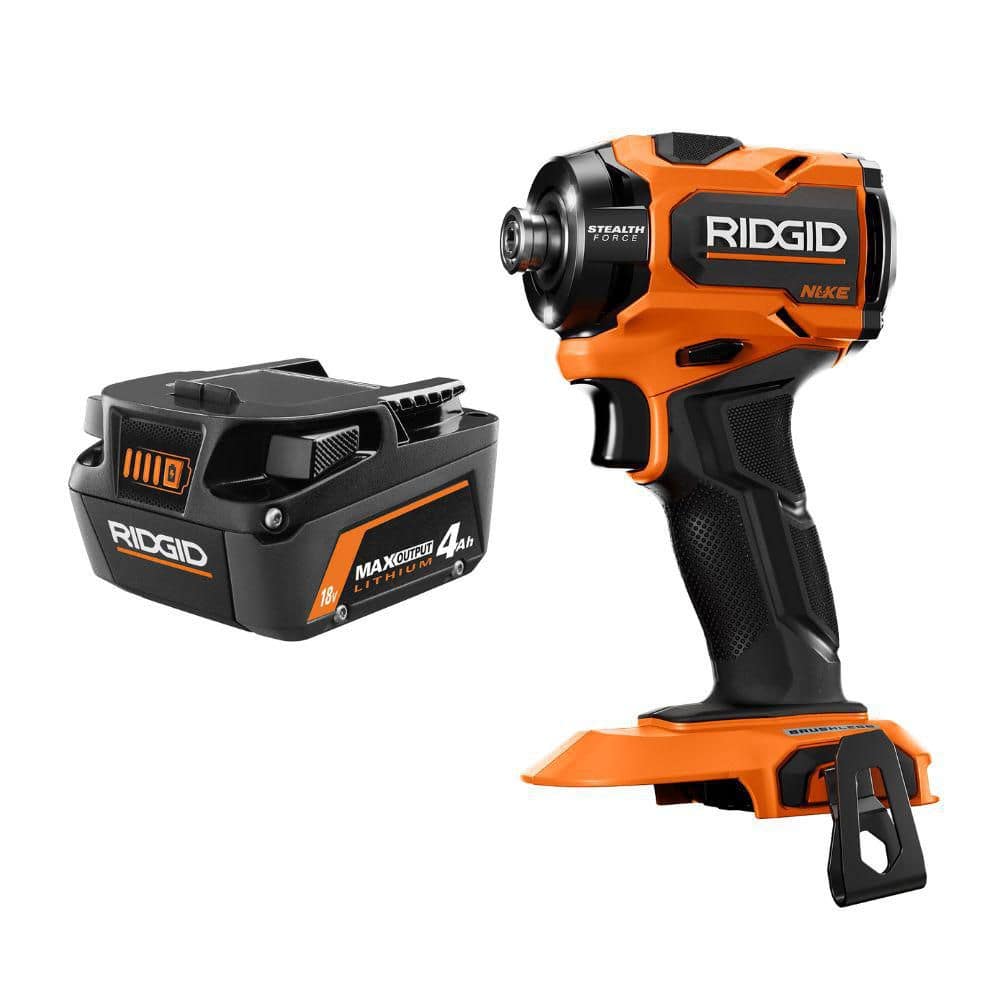 RIDGID 18V NUKE SubCompact Brushless Cordless 1/4 in. Hex Stealth