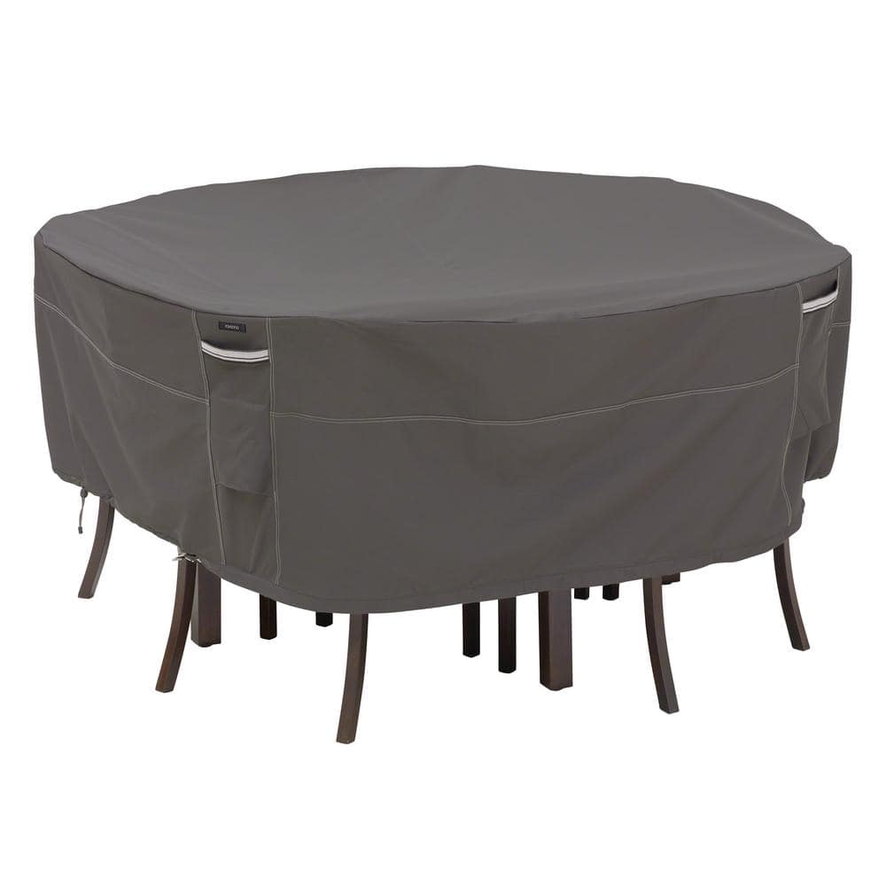 Classic Accessories Ravenna 108 in. Dia x 23 in. H Round Outdoor Patio Table and Chair Set Cover 55-778-055101-EC Sansujyuku sansujyuku.com
