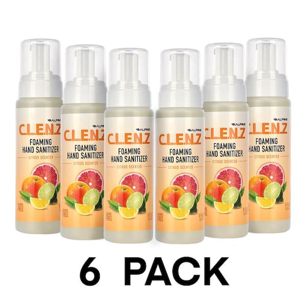 Alpine Industries CLENZ 8 oz. Citrus Scented Foaming Hand Sanitizer (6