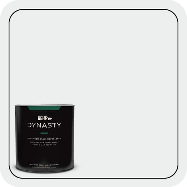 BEHR DYNASTY 1 qt. #PWN-16 Day Spa Semi-Gloss Enamel Interior Stain-Blocking Paint & Primer