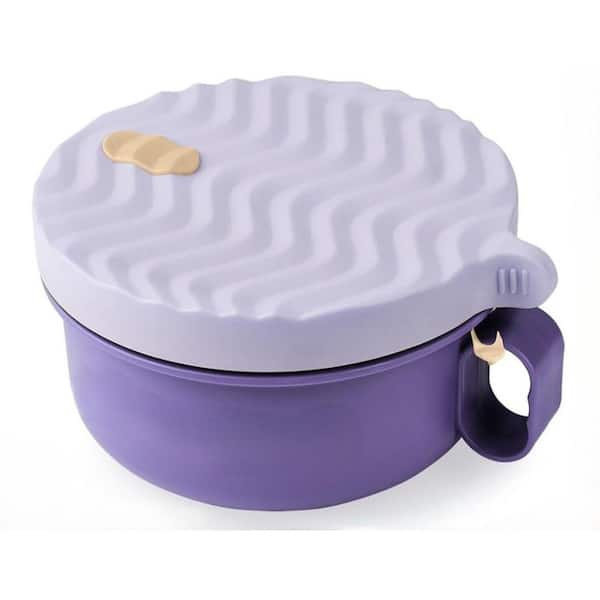 48 fl. oz. Purple Polypropylene Microwave Ramen Cooker Bowl College Dorm Room Essentials, Apartment Essentials