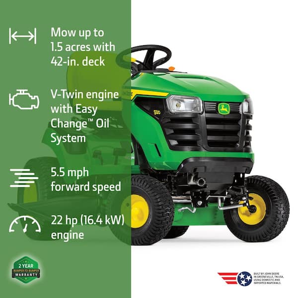 S120 42 in. 22 HP V-Twin Gas Hydrostatic Riding Lawn Mower