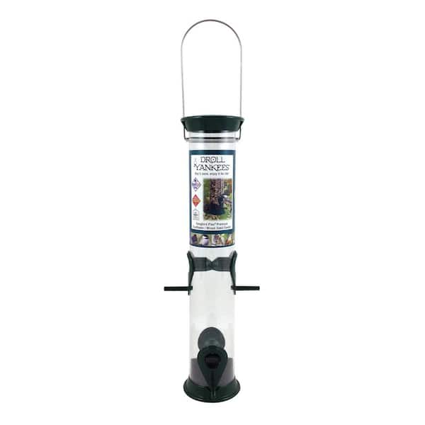 Droll Yankees 15 in. Green Tubular Sunflower Bird Feeder