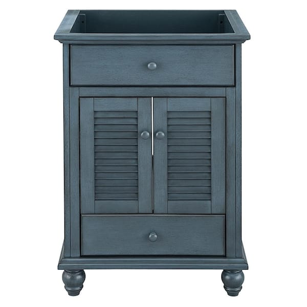 Home Decorators Collection Cottage 24 in. W x 21.63 in. D x 34 in. H Bath Vanity Cabinet without Top in Harbor Blue