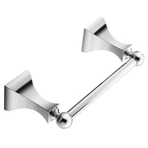 Retreat Pivoting Double Post Toilet Paper Holder in Chrome