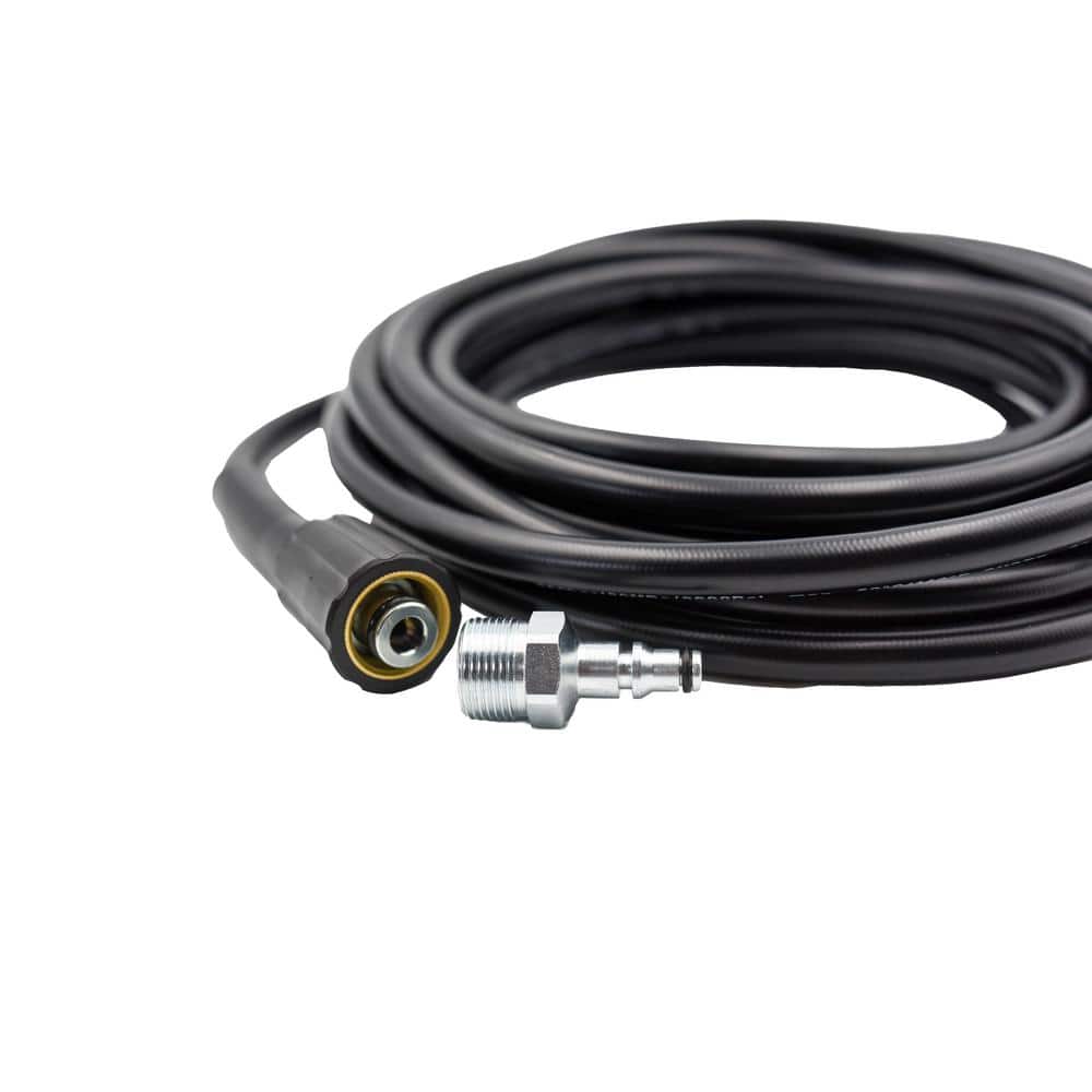 25-Foot Black Super Soft Pressure Washer Hose Kit