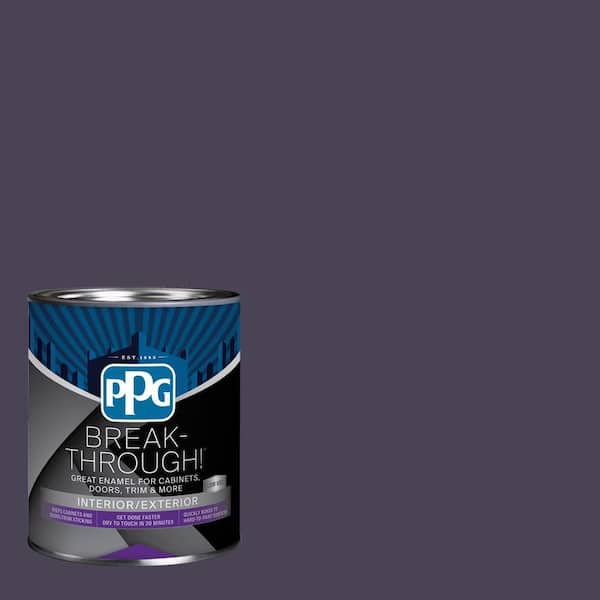 Break-Through! 1 qt. PPG1172-7 Blackberry Semi-Gloss Door, Trim & Cabinet Paint