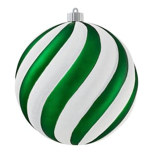 200 mm Green and White Ornament