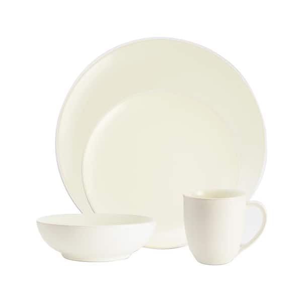Noritake Colorwave White Stoneware Coupe 4-Piece Place Setting (Service for 1)