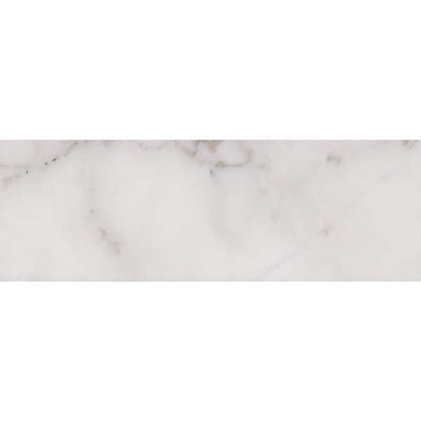 MSI Calacatta Cressa 4 in. x 12 in. Honed Marble Stone Look Floor and Wall Tile (5 sq. ft./Case)