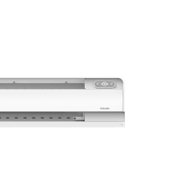 Single-Pole 120/240-Volt Electronic Electric Baseboard Heater Built-in Thermostat in White