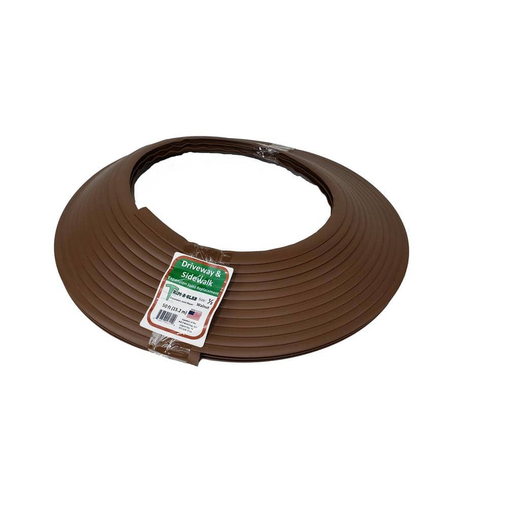 Trim A Slab 1/2 in. x 50 ft. Walnut Concrete Expansion Joint Replacement Brown