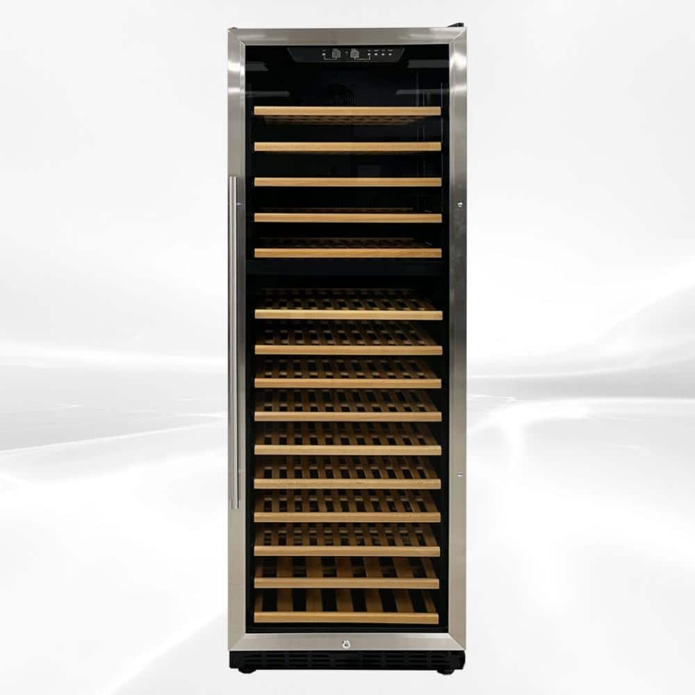 Cooler Depot Dual Temperature Zone 23.5 in. W 168Bottle Glass Door Free Standing Wine Cooler in