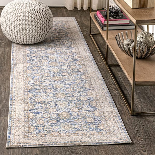 JONATHAN Y Stirling English Country Argyle Indigo Blue 2 ft. x 8 ft. Runner Rug