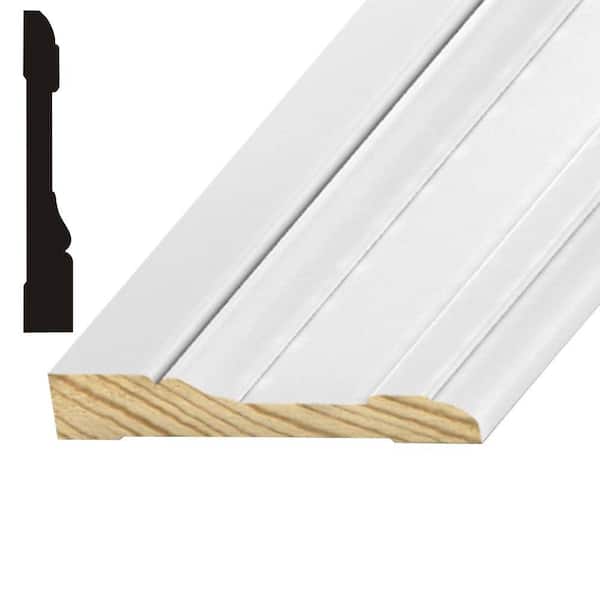 Kelleher Solana 11/16 in. x 4-1/4 in. Primed Pine Base Moulding