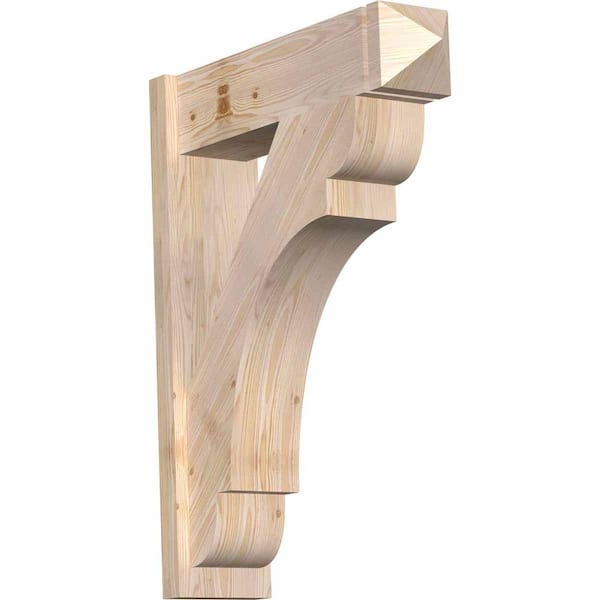 Ekena Millwork 8 in. x 36 in. x 28 in. Olympic Arts and Crafts Smooth Douglas Fir Outlooker