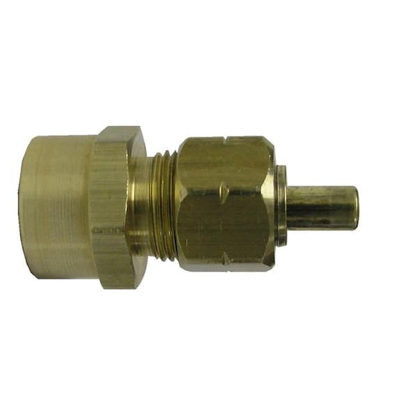 Everbilt 3/8 in. OD Compression x 1/2 in. Sweat Brass Adapter Fitting (2-Pack)