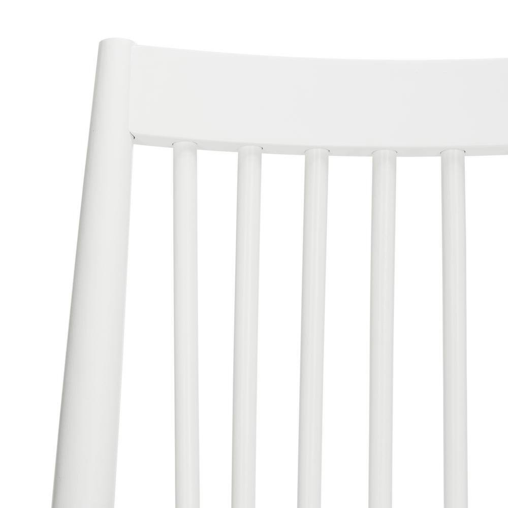 White High Back Spindle Wood Side Chair