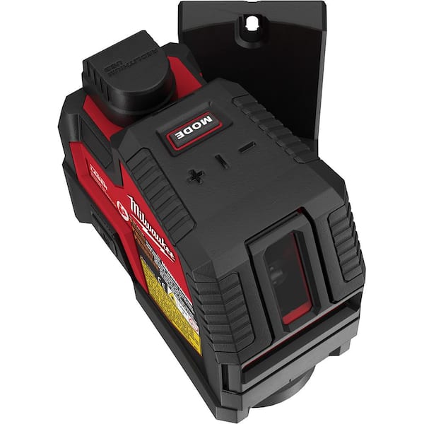 Milwaukee 100 ft. USB Green Rechargeable Cross Line Laser Level with Charger with 360 Quick Connect Laser Mount 3521 21 48 35 1311 The Home Depot