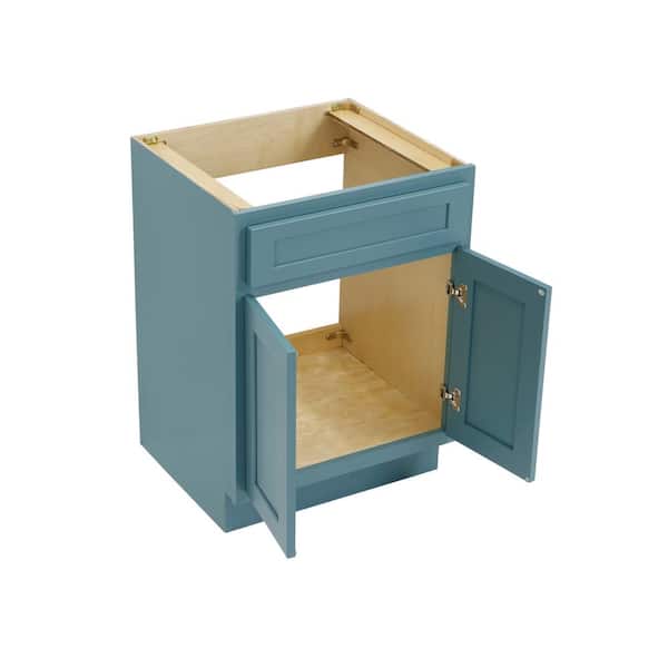 24 in. W x 21 in. D x 32.5 in. H 2-Doors Bath Vanity Cabinet Only in Sea Green