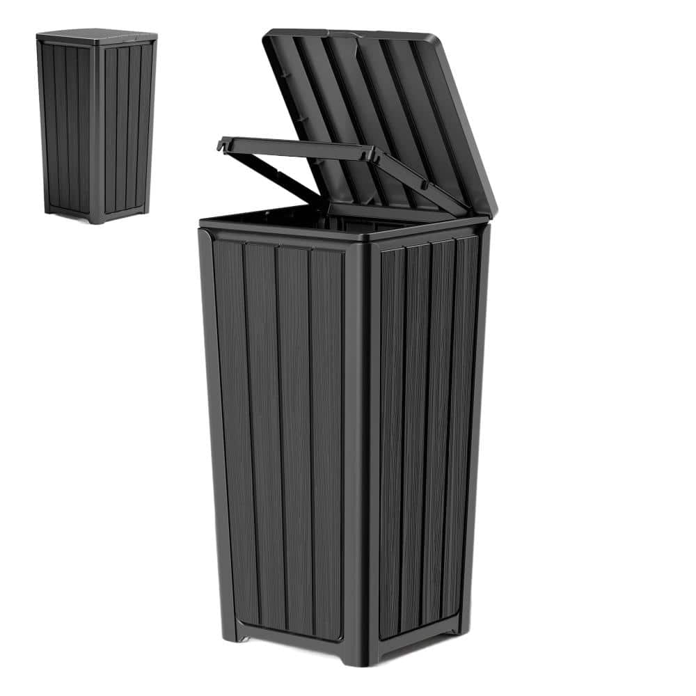 30 Gal. Resin Outdoor Trash Can with Lid,Black price history on PriceWatchPro