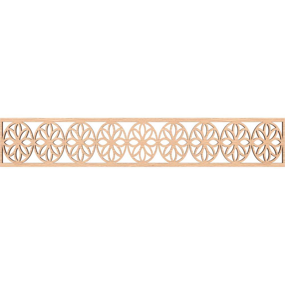 Blume Fretwork 0.375 in. D x 46.625 in. W x 8 in. L Red Oak Wood Panel Moulding price history on PriceWatchPro