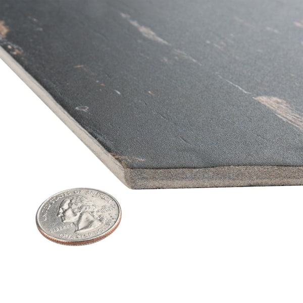 Retro Naveta Nero 7 in. x 16-3/8 in. Porcelain Floor and Wall Tile (11.05 sq. ft./Case)