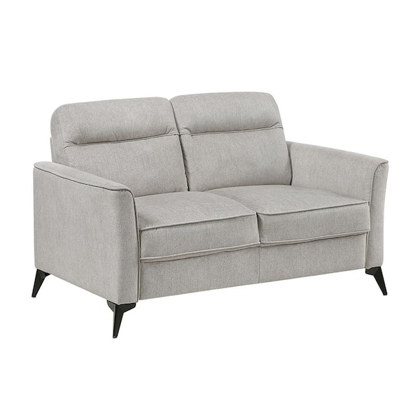 Ellicott 56.5 in. W Tan Microfiber Upholstery 2-Seater Loveseat