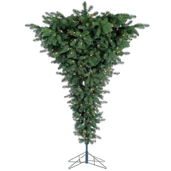 Sterling 7.5-Foot Pre-Lit Upside Down Floor Tree with 600 clear UL lights