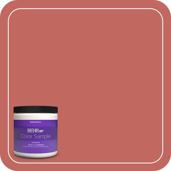 BEHR PREMIUM PLUS 8 oz. Home Decorators Collection #HDC-CL-10 Tapestry Red Eggshell Enamel Interior Paint & Primer Color Sample