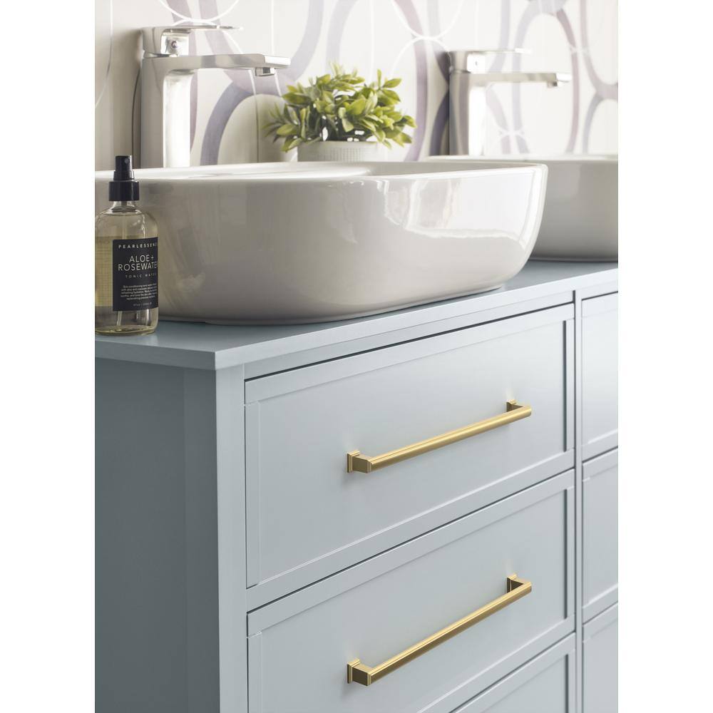 Golden Champagne 12-5/8" Matte Cabinet Bar Pull with Mounting Hardware