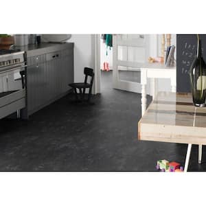Black 9.8 mm Thick x 11.81 in. Wide x 35.43 in. Length Laminate Flooring (20.34 sq. ft./Case)