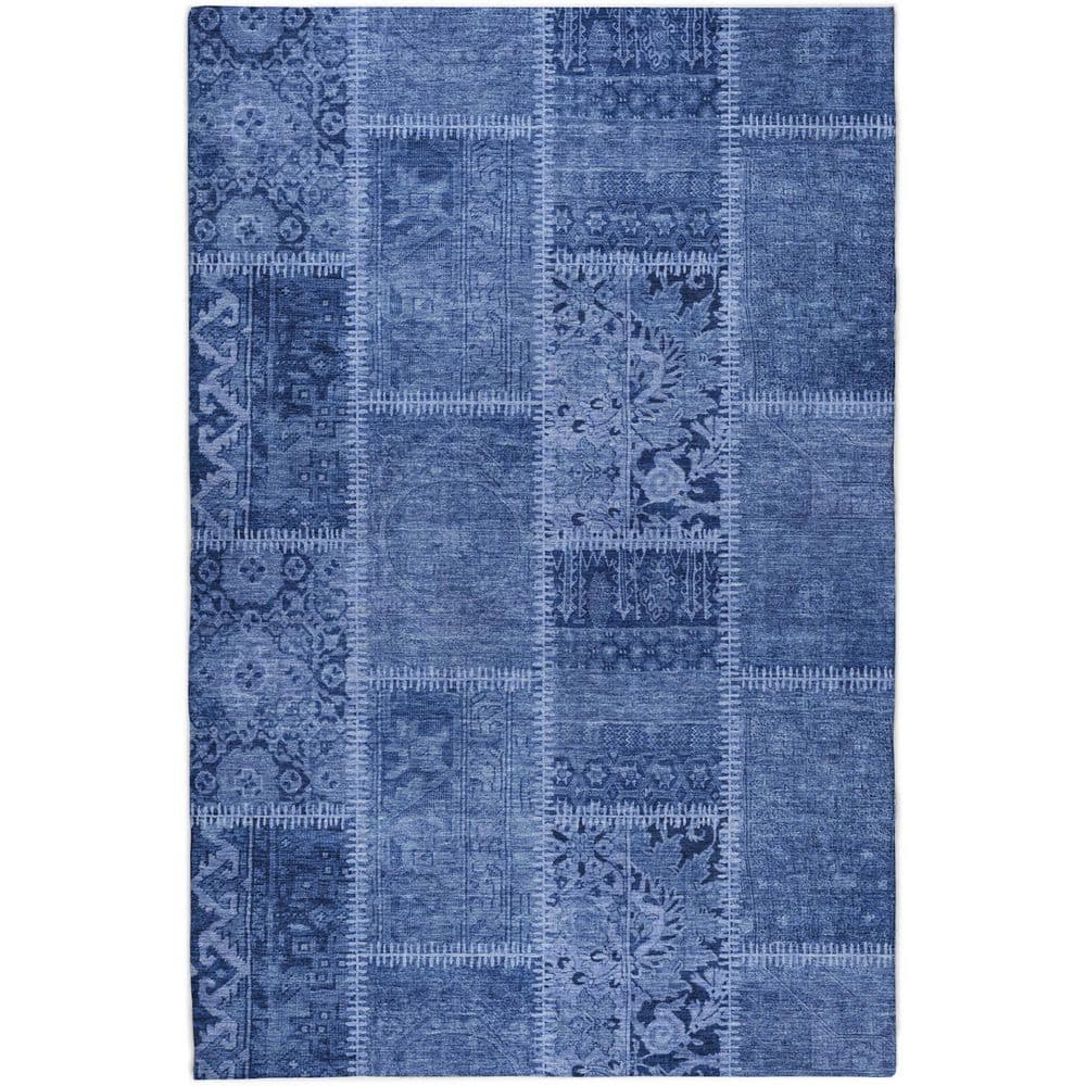 Dream Shag Premium Machine Washable Abstract ADS635 Navy 8 ft. x 10 ft. Area Rug price history on PriceWatchPro