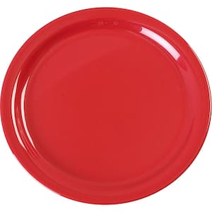 Kingline 9 in. Red Melamine Dinner Plate (48-Pack)