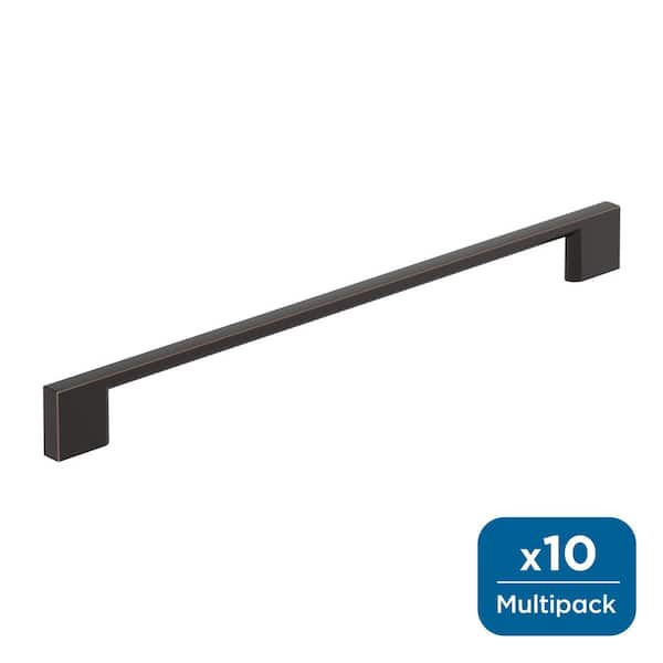 10-Pack Cityscape 10 1/16 in.  256mm  Modern Oil Rubbed Bronze Bar Cabinet Pulls