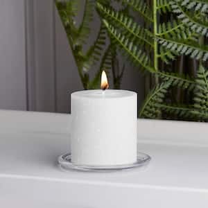 3 in. x 3 in. White Seeking Balance Aromatherapy Illuminate Scented Pillar Candle