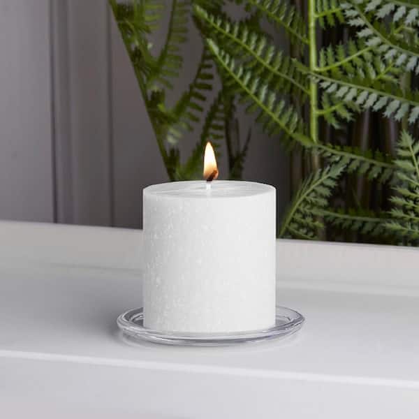 ROOT CANDLES 3 in. x 3 in. White Seeking Balance Aromatherapy Illuminate Scented Pillar Candle