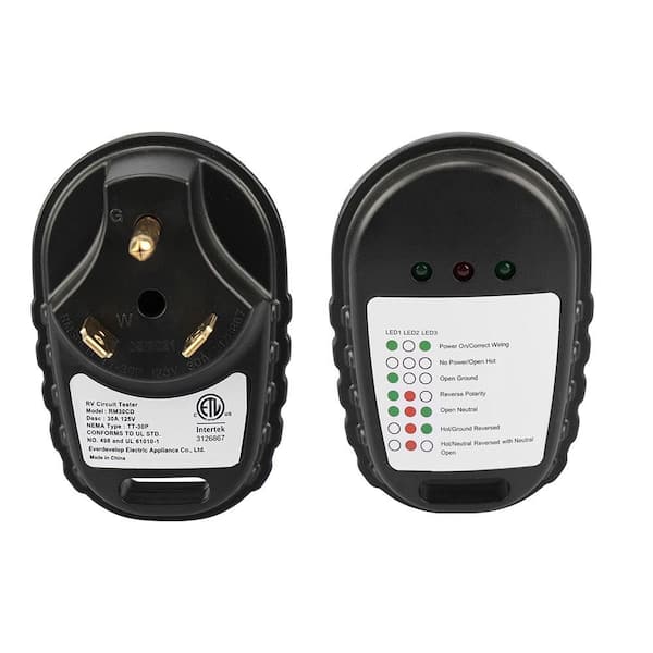 CARMTEK RV Circuit Analyzer - 50 Amp RV Circuit Tester With Smart Diagnostic Chart