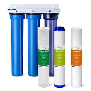 Whole House Water Filter System, Reduces Heavy Metals, Lead, Chloramine, PFAS, Chlorine, Sediments, 3/4 in. Inlet/Outlet