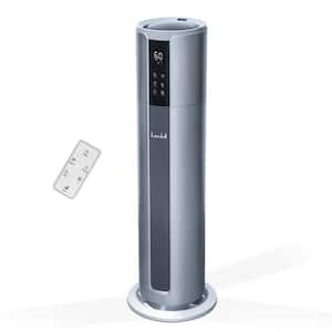 2.1 Gal. 500 sq. ft. Cool Mist Console Humidifier in Gray with Remote Control