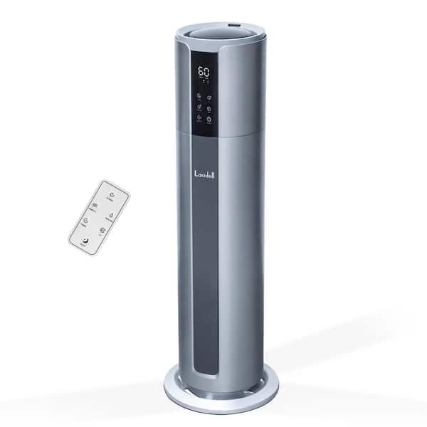 Edendirect 2.1 Gal. 500 sq. ft. Cool Mist Console Humidifier in Gray with Remote Control
