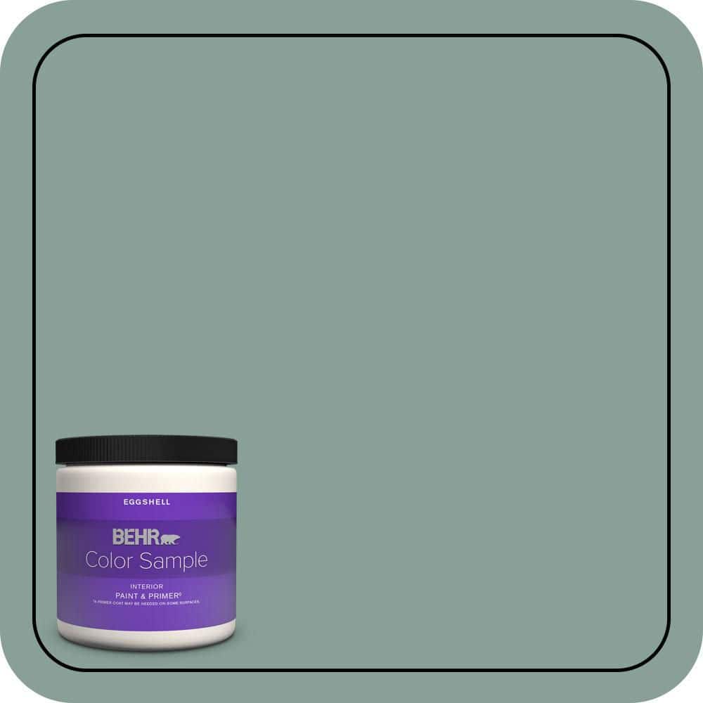8 oz. #480F-4 Mermaid Net Eggshell Enamel Interior Paint & Primer Color Sample price history on PriceWatchPro