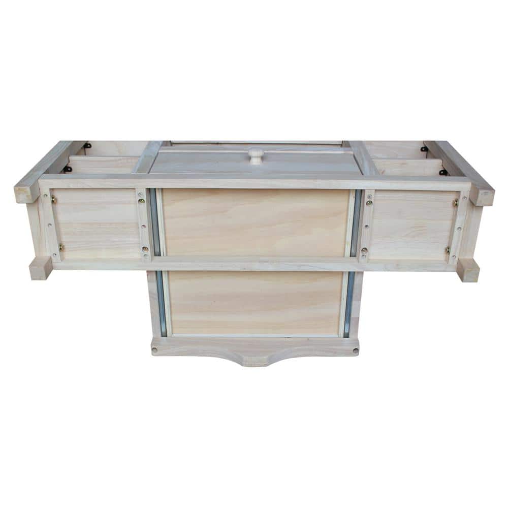 Elegant Solid Hardwood Corner TV Stand with Adjustable Shelves - Brown