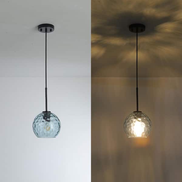 Merbotin RayHome 1-Light Modern Coastal Blue Adjustable Pendant