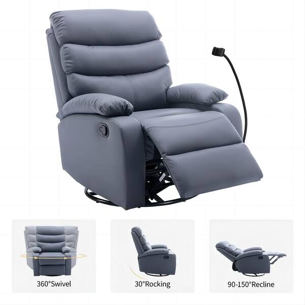 EDWELL Adjustable Reclining Ergonomic Faux Leather Swiveling PC