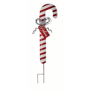 36 in. Tin Candy Cane Stake