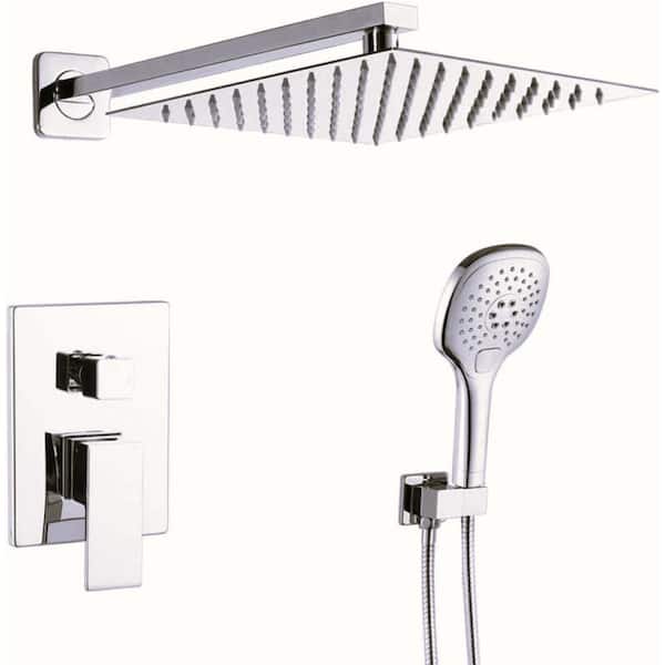 Roxy 14.79 in. W 3 Jet Shower Tower in Brushed Nickel 16GS-36138